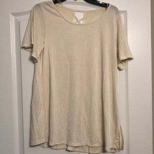 Ivory Modal Ladder-back Top- NWOT